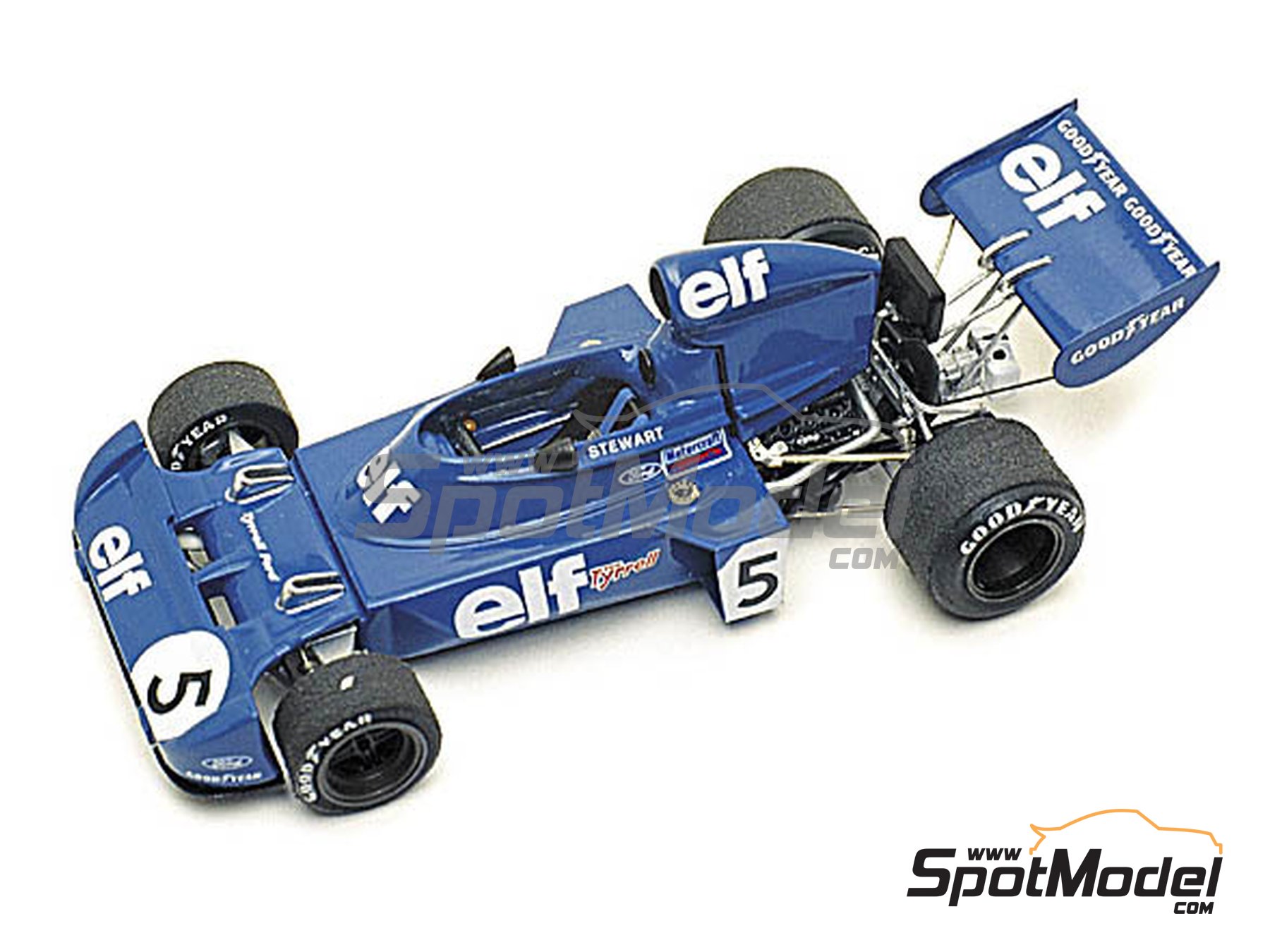 Tyrrell Ford 006 Tyrrell Racing Team sponsored by ELF - Italian Formula 1  Grand Prix 1973. Car scale model kit in 1/43 scale manufactured by Tameo Kit
